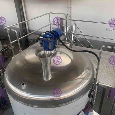 einlagiger Behälter 2000L für Produktliniegebäude des alkoholfreien Getränkes mit justierbarem Motor der Geschwindigkeit