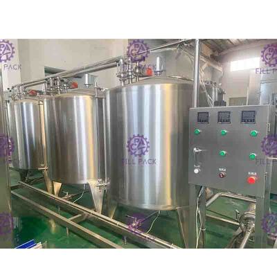 Produktlinie-halb Auto des CIP-Reinigungs-System-alkoholfreien Getränkes mit Behälter 500L