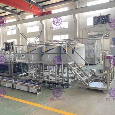 Gemischter Litschi des Getränketee-3000L/H Juice Preparation Equipment Plant System würzte