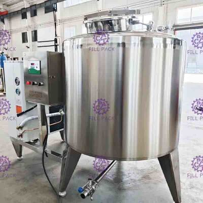 neue der Milch-6000L Jacken-Sammelbehälter-horizontale Art Innenkühlungs-Kühlschrank-des System-SUS304