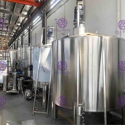 Gewürztes Getränk Juice Mixing Processing Line 7000L/H mit UHT-Platten-Sterilisator