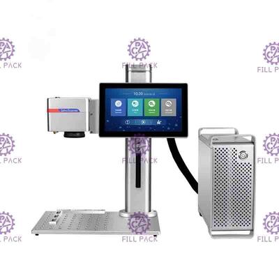 20 Watt Desktop-Laserdruckmaschine zur Kennzeichnung von Datums- und Chargencodes auf Kartons und Weinflaschen