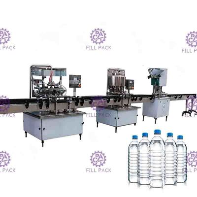 Reine Flaschenabfüllmaschine des Wasser-2000BPH automatische 2L, Flasche Rinser-Füller-Mützenmacher