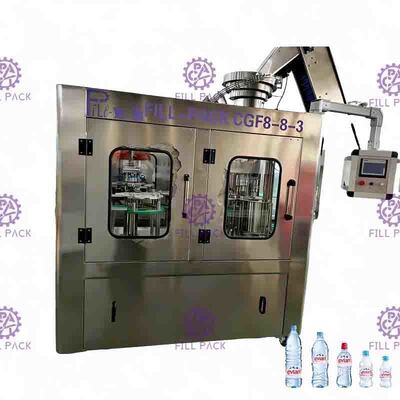 Automatisches HAUSTIER kleine Flaschen-Wasser-füllende Ausrüstung 3 in 1/Monoblock Aspetic 2000ml