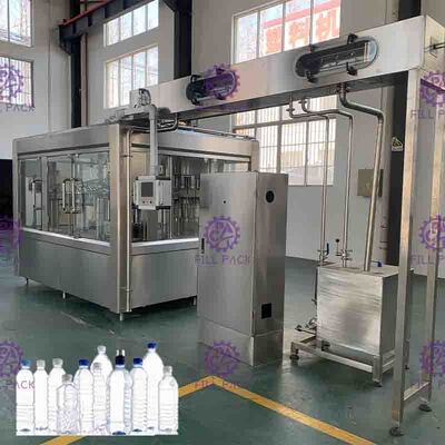 Füllmaschine des Trinkwasser-3-In-1 mit PLC-Steuerung Monoblock 24 Köpfe