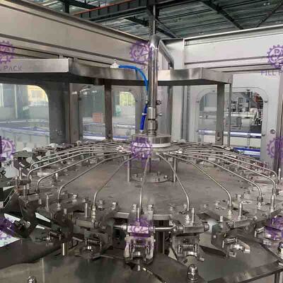 Hochgeschwindigkeitsmineralwasser-Füllmaschine, automatische 18 Köpfe Monoblock-Maschine