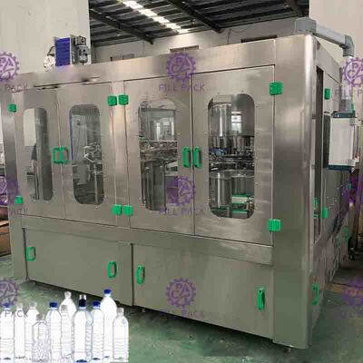 Hochgeschwindigkeitsmineralwasser-Füllmaschine, automatische 18 Köpfe Monoblock-Maschine
