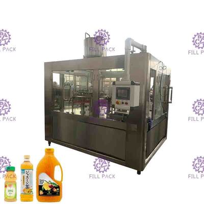 Warmeinfüllen-Maschinen-Plastikflaschen-Frucht-orange Juice Filling And Capping Machine-Ausrüstung 5000BPH Monoblock automatische