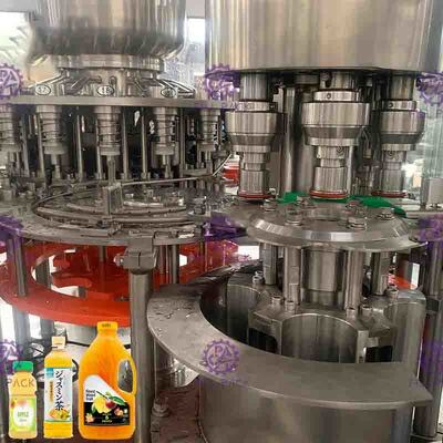 Automatische 3 in 1 kleiner Plastikflasche Juice Hot Filling Machine/Fertigungsstraße/Abfüllbetrieb