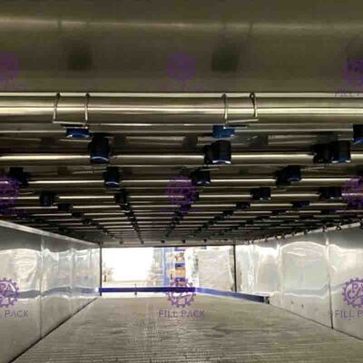 Maschinen-automatische Entkeimer-Kühltunnel-Ausrüstung des Warmeinfüllen-20000BPH