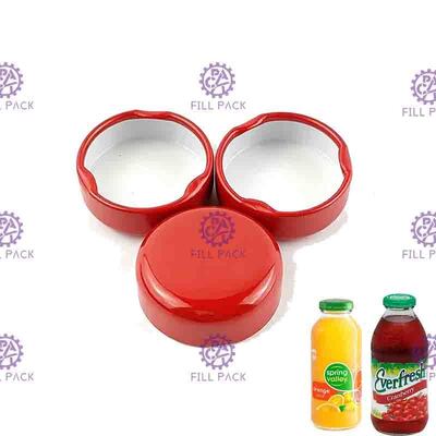 38mm 43mm Juice Glass Bottle Caps Lid 48mm 53mm 58mm Zinnblech-Metallüberwurfmutter