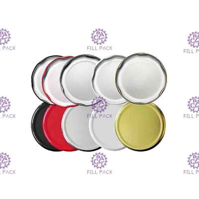 38mm 43mm Juice Glass Bottle Caps Lid 48mm 53mm 58mm Zinnblech-Metallüberwurfmutter