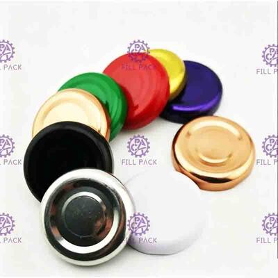 38mm 43mm Juice Glass Bottle Caps Lid 48mm 53mm 58mm Zinnblech-Metallüberwurfmutter