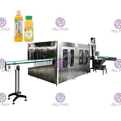 Automatische 4 in 1 Juice Filling Machine-HAUSTIER Flaschen Monoblock-Massen-Frucht-Körnchen