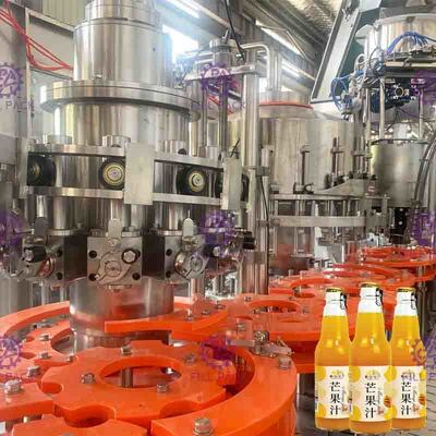 Automatische Juice Fruit Pulp Filling Capping-Maschine 3 in 1 Monoblock-Körnchen-Getränk