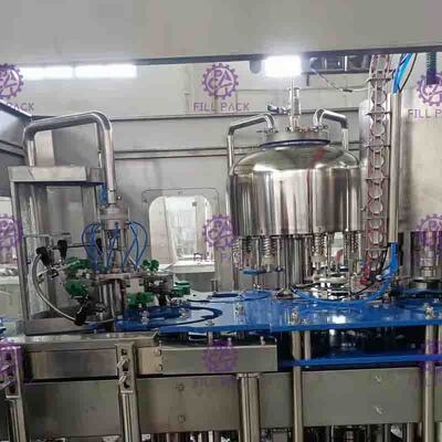 Selbst3 in 1 Massen-Körnchen-orange Juice Filling Equipment With-TORSION WEG von der Überwurfmutter