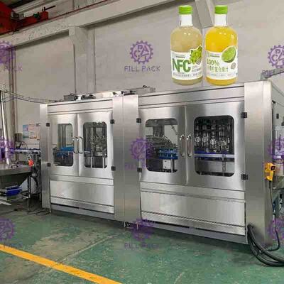 Metallkappen Full Autos 8000BPH tragen Juice Filler Touch Screen Control Früchte