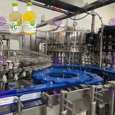 Metallkappen Full Autos 8000BPH tragen Juice Filler Touch Screen Control Früchte