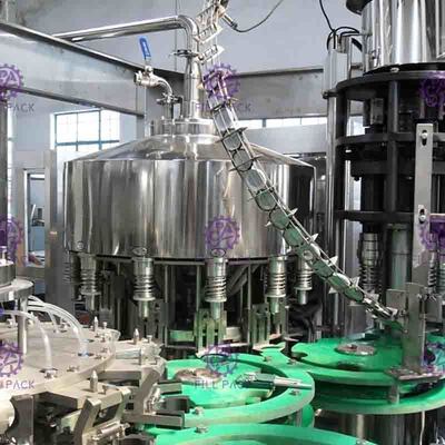 voll automatische nicht- Saft-Getränk-Füllmaschine des Gas-4.2Kw für Glasflasche