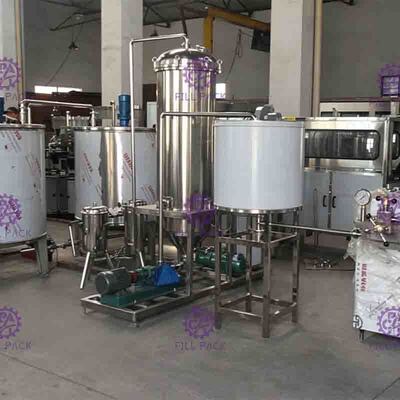Komplette Linie umfassen Juice Filling Machine und das Mischen, die Verpackungskennzeichnung verarbeitend