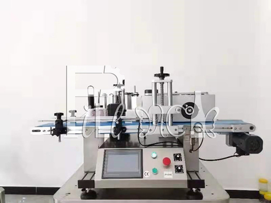 Art Aufkleber-Etikettiermaschine der Tabellen-ISO9001 runde Flaschen beschriften Hersteller-Maschine