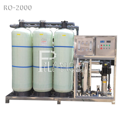 Behandlungs-Maschine RO-Umkehr-Osmose-Reinigungs-System-UVsterilisator des Trinkwasser-2000LPH