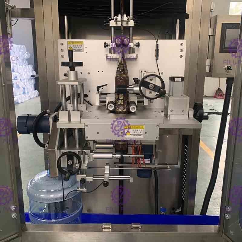 Einzelner Haupthals-Kennzeichnungsgallonen-Etikettierer-Maschine volle Automatisierung 300BPM