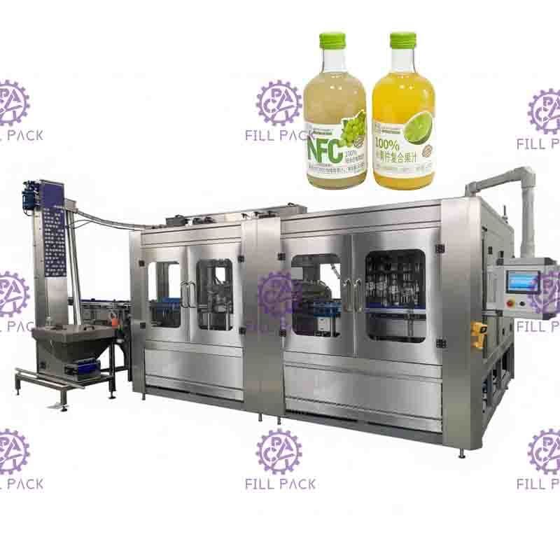 Reis-Wein-Glas-Abfüller-Maschine industrielle 3 - in- 1 Warmeinfüllen-Linie